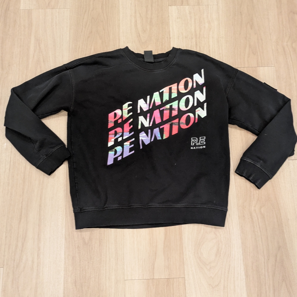 Pe Nation Black Crewneck Size M Anthropologie Brand